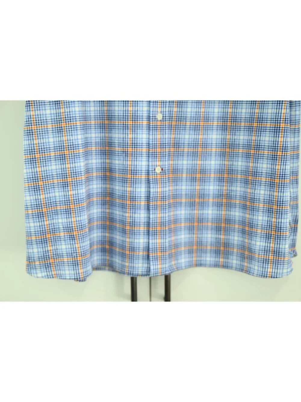 Daniel Cremieux SS Knit Button Down Shirt Blue Plaid Sz XXL Business Casual